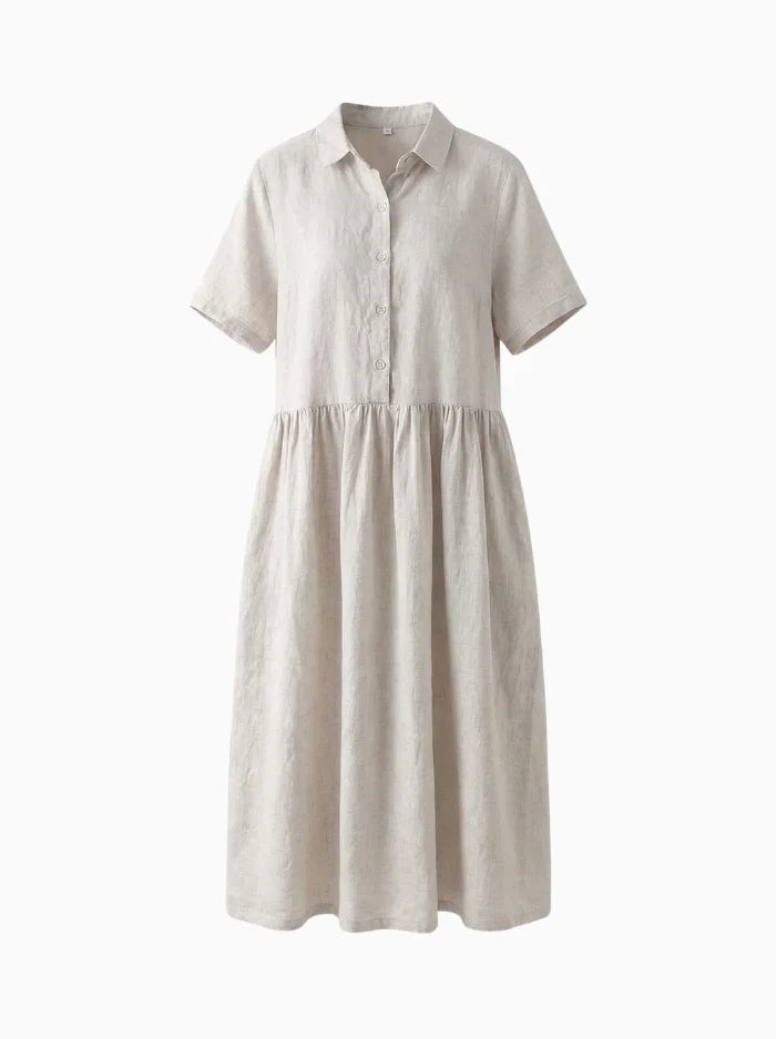 lapel midi dress Elena