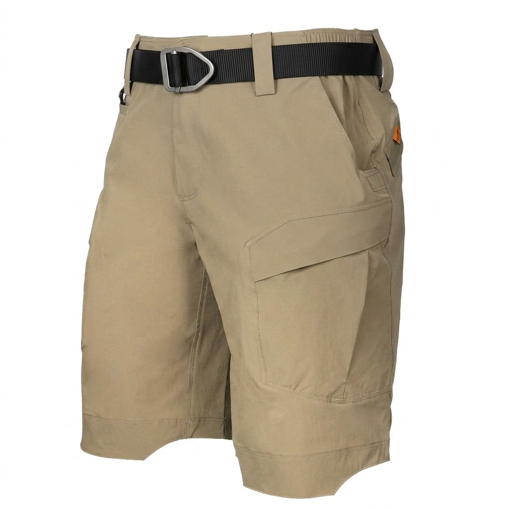 Vireon | Tactical Shorts for Men - All Terrain Quick Dry Rip Stop 8 Pocket Stretch Cargo Fit-Tactical Shorts-Khaki-30W-Camoufit