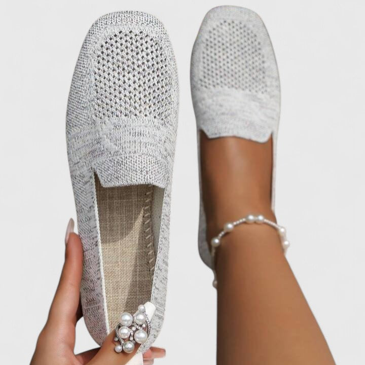 Lovira | Women's Comfortable Loafers – Cushioned Breathable Walking Fit-Women's Loafers-White-5-
