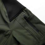Elvano | Combat Shirt for Men - Long Sleeve Mesh Vent Zip Guard Nylon Stretch Tactical Fit-Tactical Top-Khaki-M-Camoufit