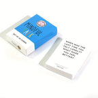 Mindful Talk box with a single card laid on the table beside the card deck