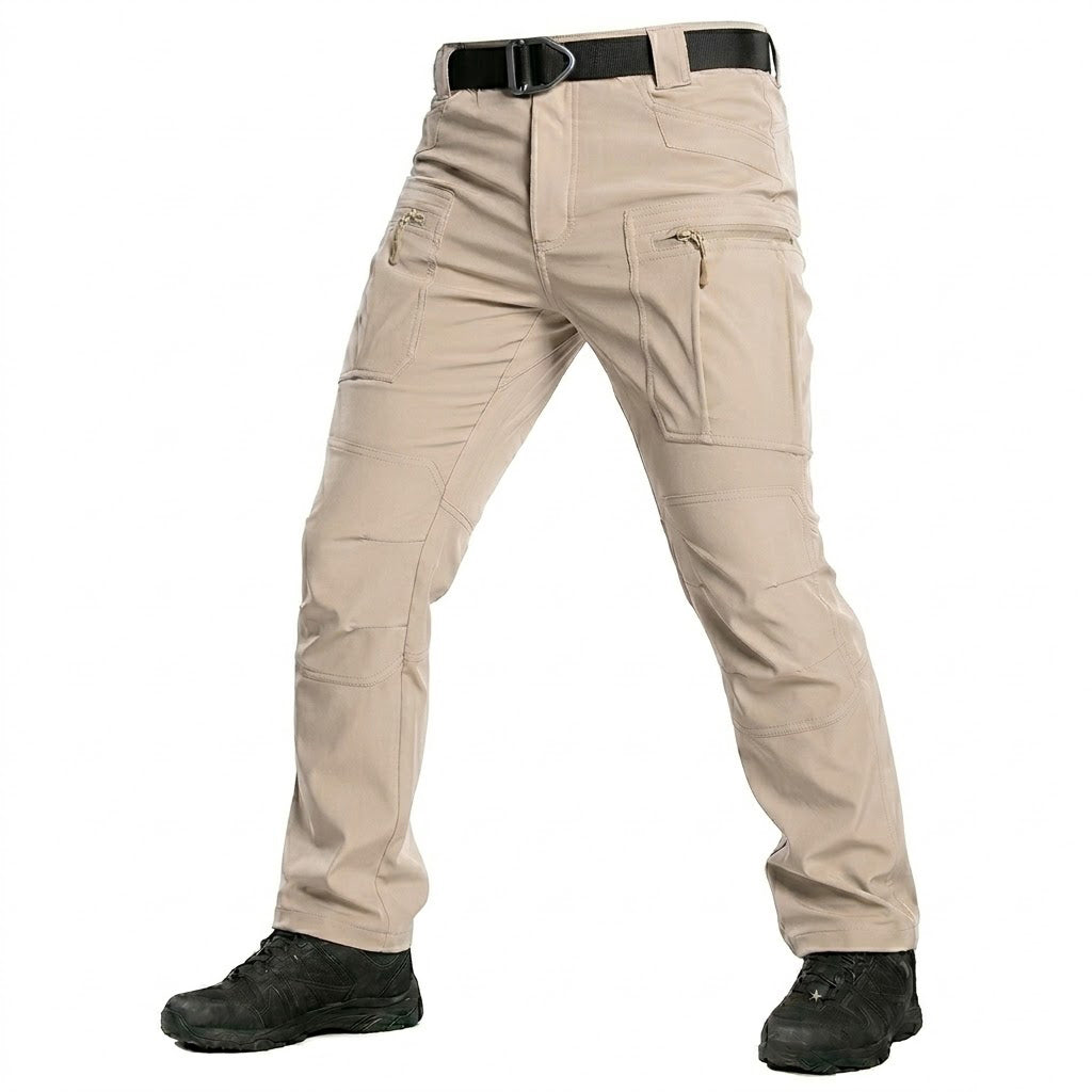 Caldor | Tactical Cargo Pants for Men - Water Resistant Stretch Slim Fit-Tactical Cargo Pants-Khaki-S-Camoufit