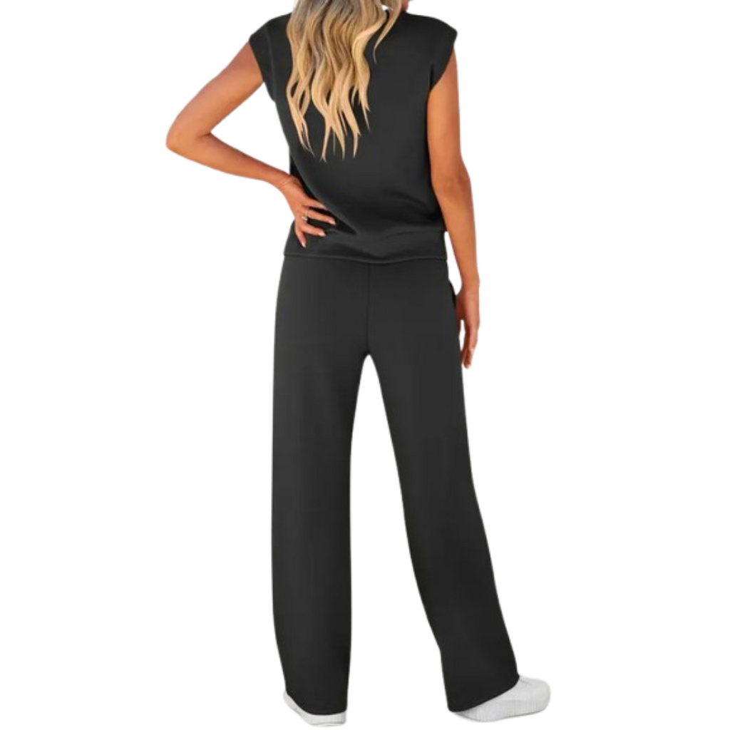 Sorelli | Lounge Set for Women - Casual Soft Minimalist Relaxed Cosy Two Piece Modern Fit-Loungewear set-Apricot-S-Camoufit