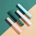 Mini 2-in-1 travel curling and straightening iron set in pastel colors