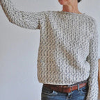 Flōre | Women's Raglan Crew Neck Sweater - Long Sleeve Knit Pullover with Ribbed Trim