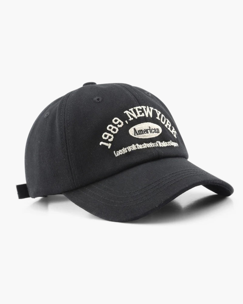Ravello | Baseball Cap for Men - Curved Brim Embroidered Adjustable Casual Everyday Fit-Men's Cap-Black-Camoufit