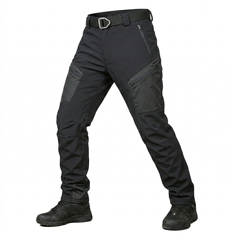 Levano | Softshell Tactical Pants for Men - Waterproof Fleece Lined Multi Pocket Winter Fit-Tactical Pants-28W/30L-Camoufit