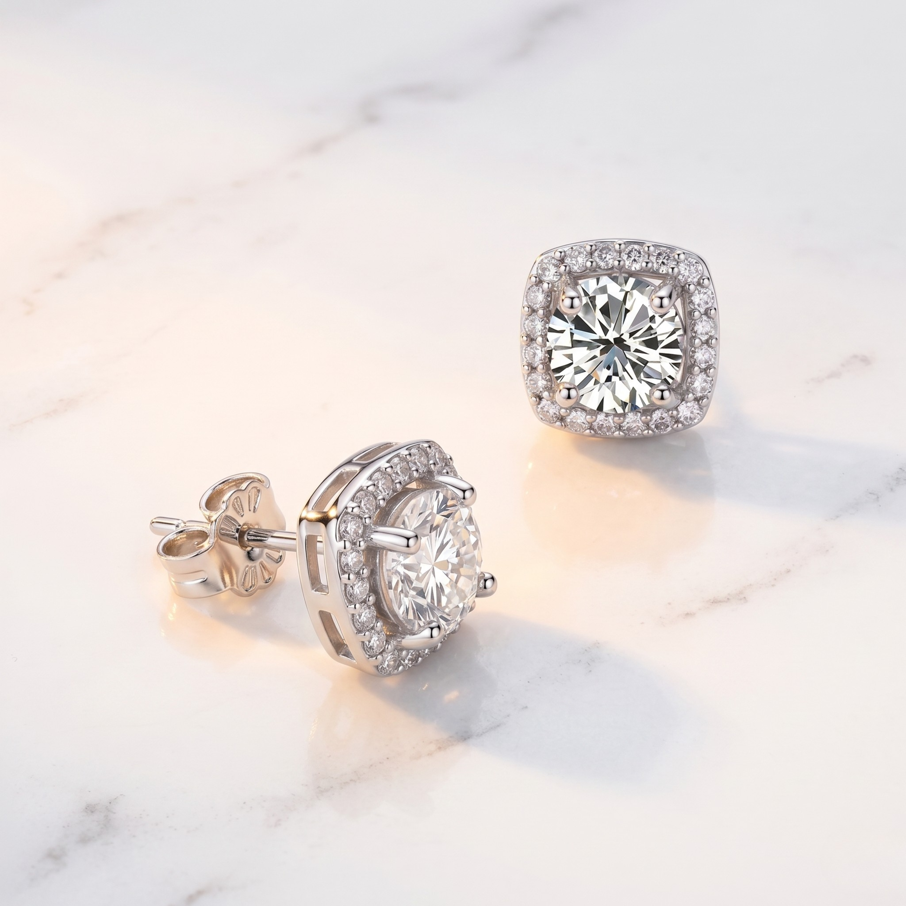 Elyra | Stud Earrings for Women - Sparkling Timeless Delicate Minimalist Elegant Fit-Earrings-Silver-Camoufit