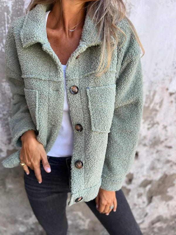 Luna | Women's Collared Cardigan Sweater - Button-Down Knit Polo Top & Casual Fall Layer