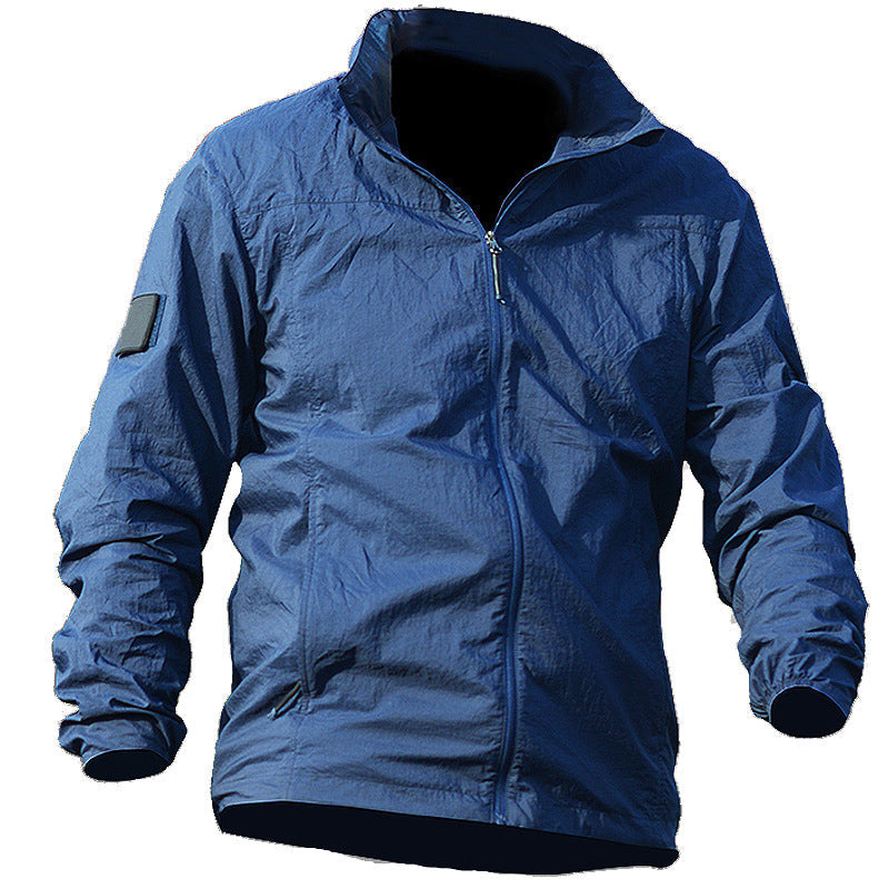 Toren | Quick Dry Shell Jacket for Men - UPF 50+ Hooded Lightweight Waterproof Outdoor Fit-Tactical Jackets-Army Green-S-Camoufit