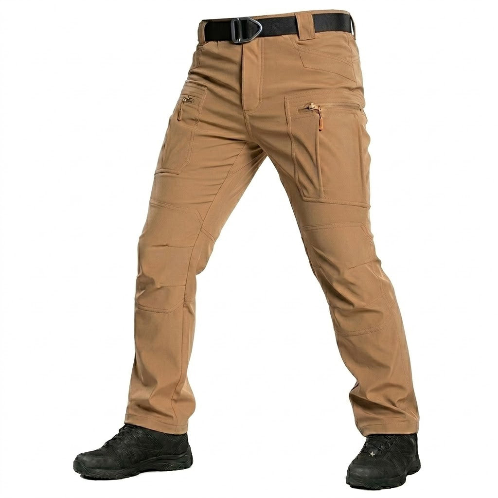 Caldor | Tactical Cargo Pants for Men - Water Resistant Stretch Slim Fit-Tactical Cargo Pants-Brown-S-Camoufit