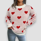 Bersh | Women’s Sweater | Graphic Heart Pattern