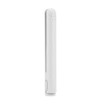 Mini 2-in-1 travel curling and straightening iron, white body with control icons