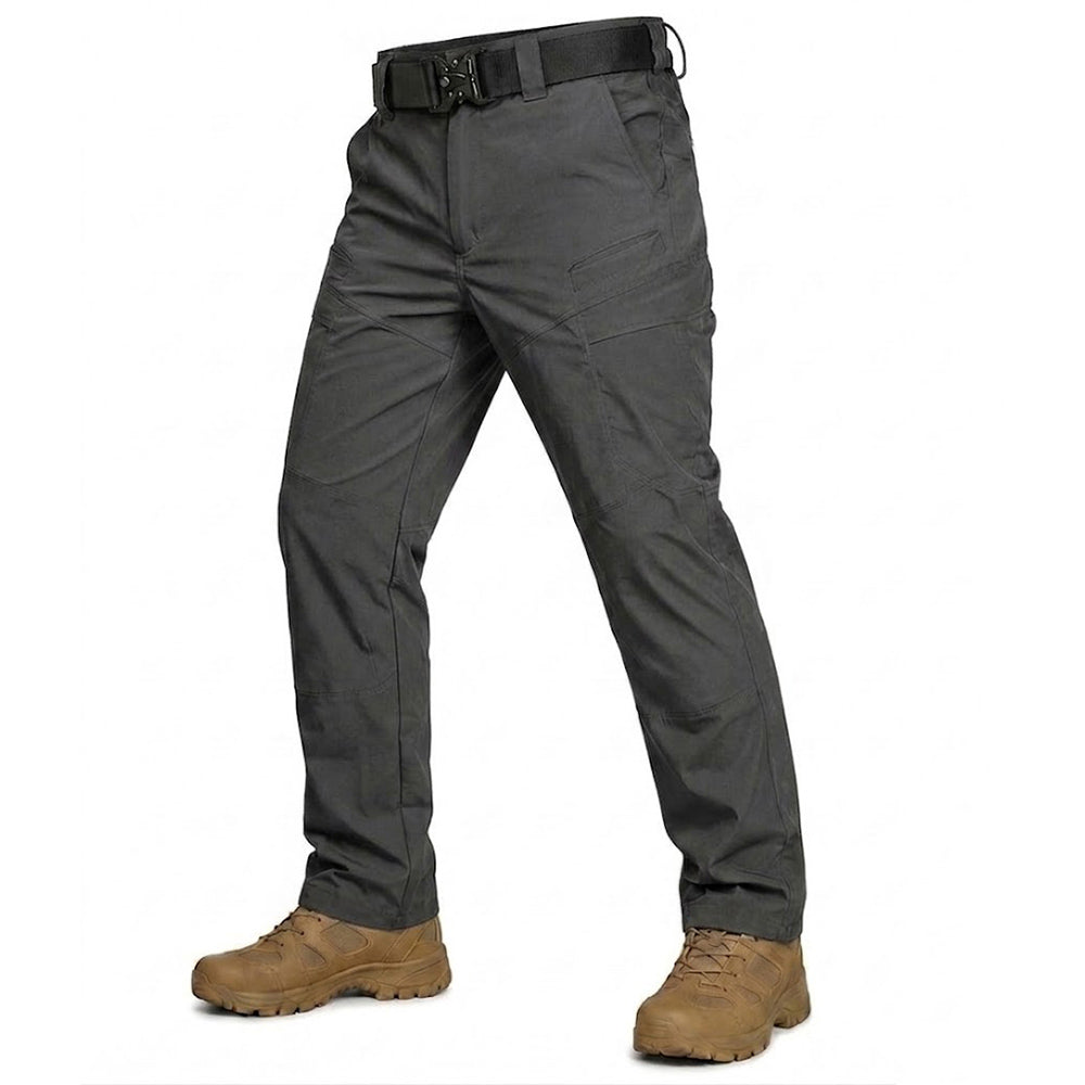 Norvin | Cargo Pants for Men - Water Resistant Stretch Multi Pocket Fit-Tactical Cargo Pants-Black-S-Camoufit
