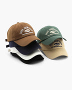 Ravello | Baseball Cap for Men - Curved Brim Embroidered Adjustable Casual Everyday Fit-Men's Cap-Brown-Camoufit