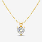 Fiorisse | Heart Cut Pendant Necklace for Women - Gold Delicate Elegant Romantic Fit-Necklaces-Gold-Camoufit