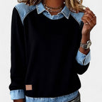 Chāme | Women's Sweater | Layered Collar Detail