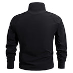 Morano | Combat Shirt for Men - 1/4 Zip Mock Neck Long Sleeve Stretch Quick Dry Athletic Fit-Tactical Top-Army Green-M-Camoufit