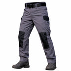 Mavero | Cargo Pants for Men - Waterproof Rip Stop Cotton Blend 6 Pocket Tactical Relaxed Fit-Tactical Pants-Grey-28W/30L-Camoufit