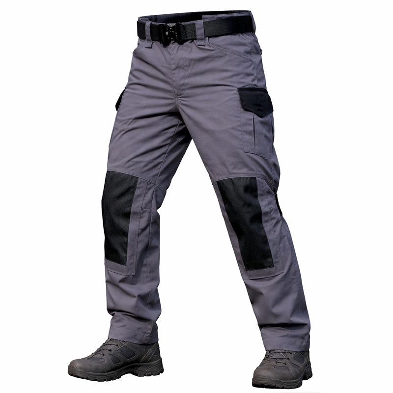 Mavero | Cargo Pants for Men - Waterproof Rip Stop Cotton Blend 6 Pocket Tactical Relaxed Fit-Tactical Pants-Grey-28W/30L-Camoufit