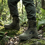 Alvero | Tactical Military Boots for Men - Waterproof Lightweight Anti-Skid Fit-Tactical Boots-Khaki-5.5-Camoufit