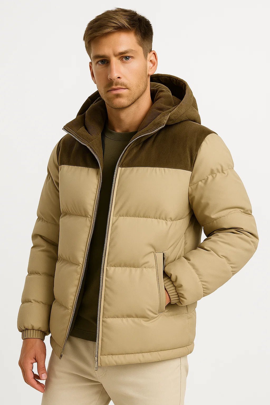Mane | Warm and Modern Men's Winter Jacket with Hood