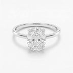 Vessia | Promise Ring for Women - Oval Cut Elevated Setting Minimalist Elegant Fit-Ring-Silver-5-Camoufit