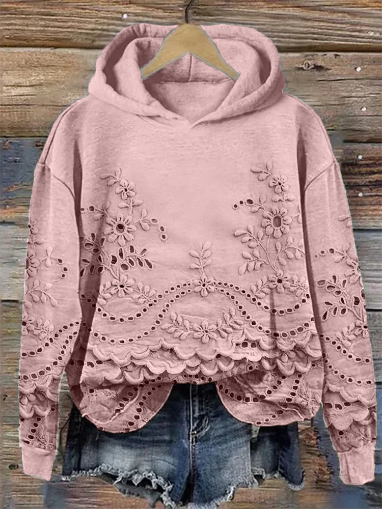 Flōre | Women’s Hoodies | Floral Embroidery