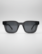 Norvin | Square Sunglasses for Men - Transparent Acetate Frame Tinted Regular Summer Fit-Men's Sunglasses-Gray-Camoufit