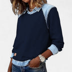 Chāme | Women's Sweater | Layered Collar Detail