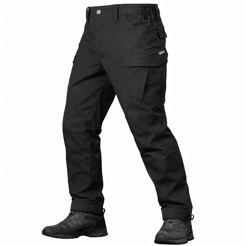 Santor | Tactical Pants for Men - Waterproof Rip Stop Cotton Blend 9 Pocket Cargo Combat Fit-Tactical Pants-Black-28W/32L-Camoufit