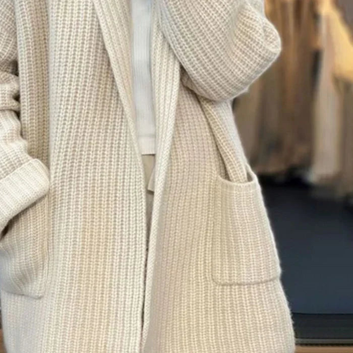 Roque | Women’s Cardigan | Open Front Knit Pockets