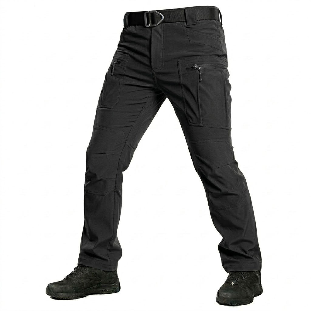 Caldor | Tactical Cargo Pants for Men - Water Resistant Stretch Slim Fit-Tactical Cargo Pants-Black-S-Camoufit