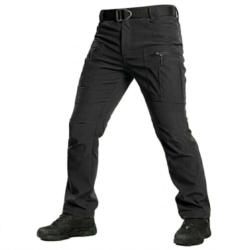 Caldor | Tactical Cargo Pants for Men - Water Resistant Stretch Slim Fit-Tactical Cargo Pants-Black-S-Camoufit