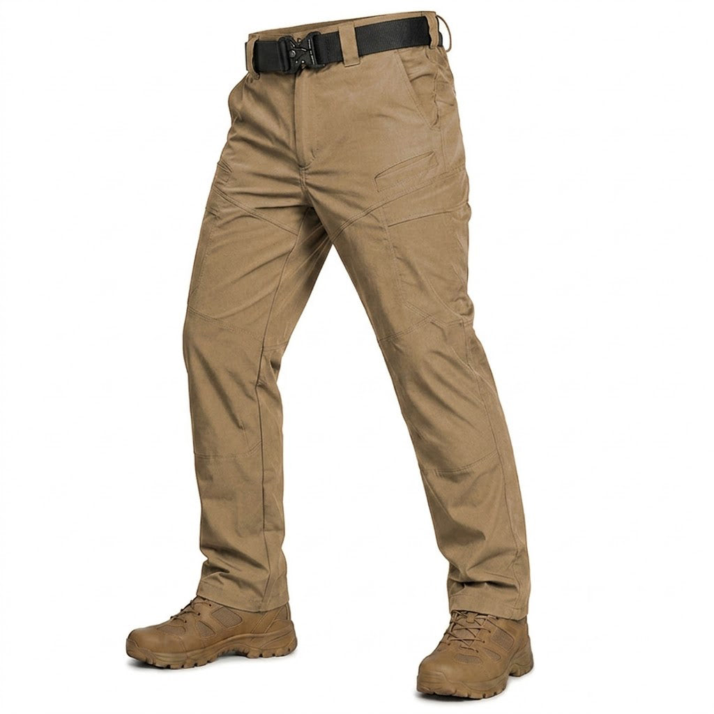 Norvin | Cargo Pants for Men - Water Resistant Stretch Multi Pocket Fit-Tactical Cargo Pants-Coyote-S-Camoufit