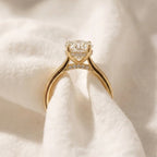 Alouette | Promise Ring for Women - Gold Round Cut Elegant Fit-Ring-Gold-5-Camoufit