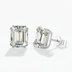 Alviera | Emerald Stud Earrings for Women - Timeless Sparkling Delicate Elegant Fit-Earrings-Silver-Camoufit