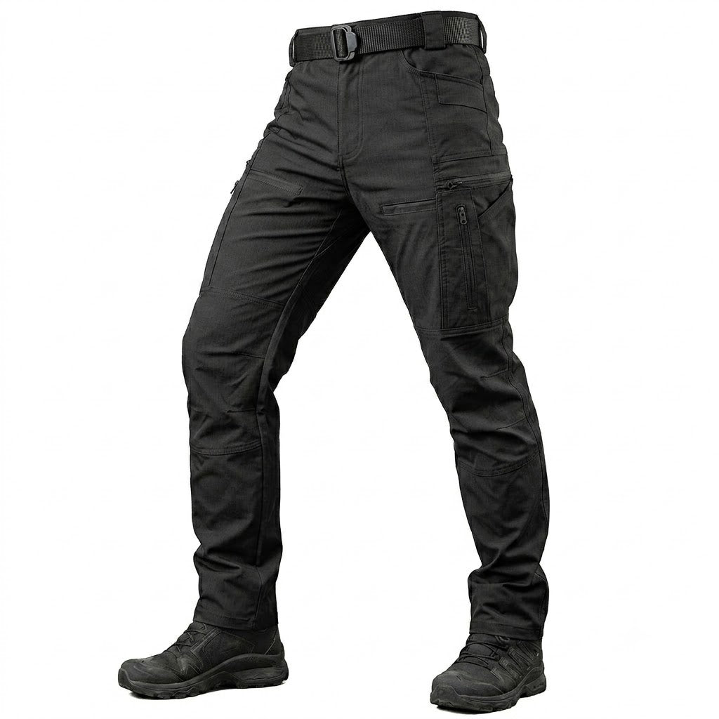 Veylor | Tactical Cargo Pants for Men - Water Resistant Multi Pocket Fit-Tactical Cargo Pants-Black-S-Camoufit