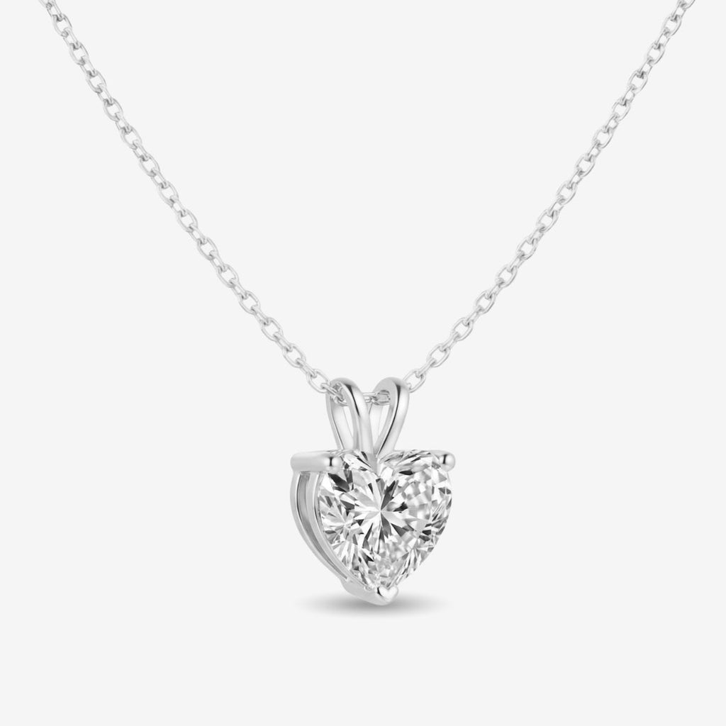 Fiorisse | Heart Cut Pendant Necklace for Women - Gold Delicate Elegant Romantic Fit-Necklaces-Gold-Camoufit