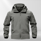 Tactical Softshell Jacket – Men's Water & Windproof Fleece Lined Jacket, Camo, Black, Gray or Army Green, XS–4XL – Figueral