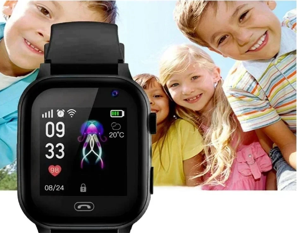 KidSafe Pro | 4G GPS Smartwatch for Kids with Video Calling & SOS Button - Waterproof Real-Time Child Tracking Smart Watch with Camera