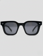 Norvin | Square Sunglasses for Men - Transparent Acetate Frame Tinted Regular Summer Fit-Men's Sunglasses-Black-Camoufit
