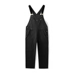 Caldor | Men's Duck Bib Overalls Canvas Workwear Dungarees with Adjustable Suspenders Straight Leg-Jumpsuits & Overalls-Black-S-