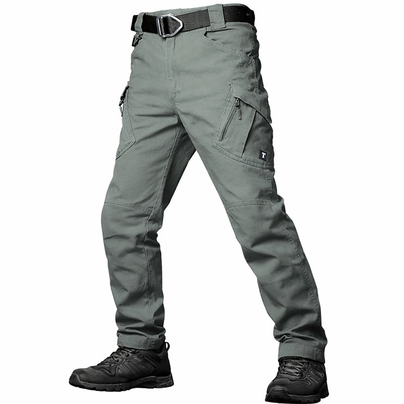 Trevio | Tactical Pants for Men - Quick Dry Stretch Nylon 9 Pocket Lightweight Cargo Fit-Tactical Pants-28W/30L-Camoufit