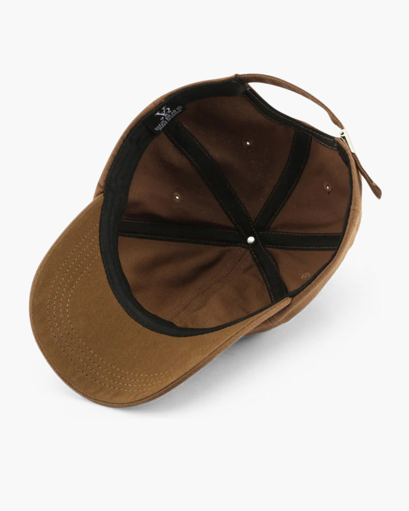 Ravello | Baseball Cap for Men - Curved Brim Embroidered Adjustable Casual Everyday Fit-Men's Cap-Brown-Camoufit