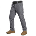 Norvin | Cargo Pants for Men - Water Resistant Stretch Multi Pocket Fit-Tactical Cargo Pants-Grey-S-Camoufit