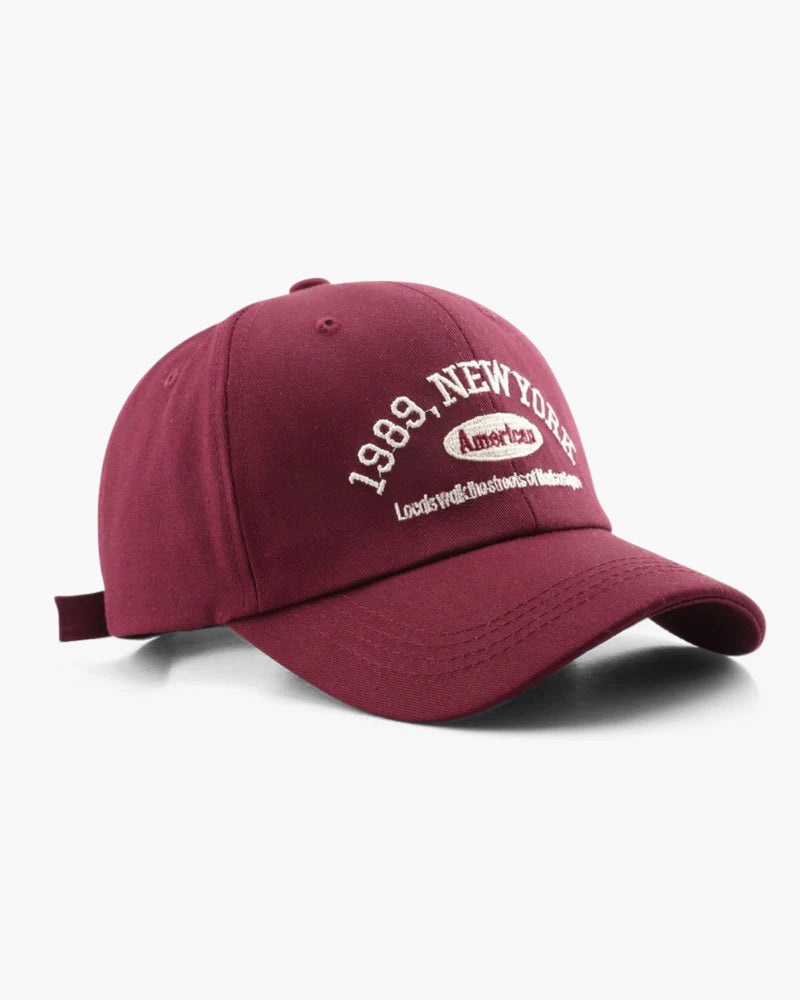 Ravello | Baseball Cap for Men - Curved Brim Embroidered Adjustable Casual Everyday Fit-Men's Cap-Red-Camoufit