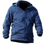 Toren | Quick Dry Shell Jacket for Men - UPF 50+ Hooded Lightweight Waterproof Outdoor Fit-Tactical Jackets-Blue-S-Camoufit