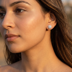 Elyra | Stud Earrings for Women - Sparkling Timeless Delicate Minimalist Elegant Fit-Earrings-Silver-Camoufit