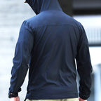 Virel | Tactical Hoodie for Men - UPF 50 Waterproof Stretch Lightweight Zip Outdoor Fit-Tactical Top-Navy blue-S-Camoufit